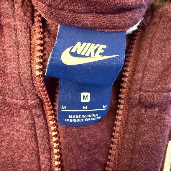 Nike Maroon Women’s Short Sleeve Hoodie - Picture 7 of 7